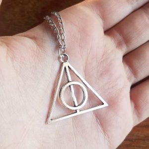 New Silver Harry Potter Deathly Hallows Necklace